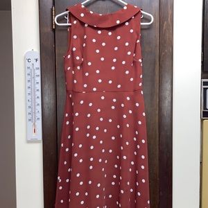 Boden Classic Polka Dot Midi Dress